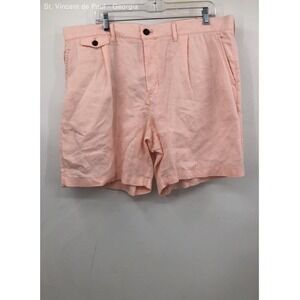 J.Crew Pink 100% Linen 7" Chino Shorts Men's 38 Vintage W Tags Breathable Summer